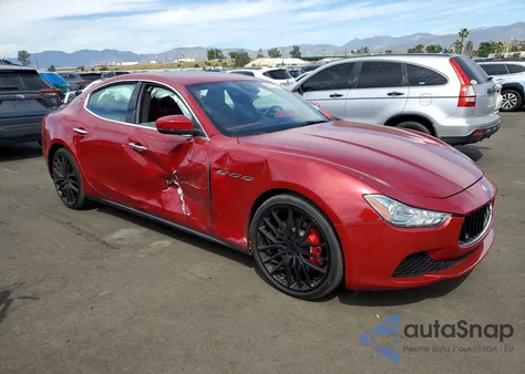 2017 Maserati Ghibli S z USA, uszkodzony, nr VIN ZAM57RSSXH1240906